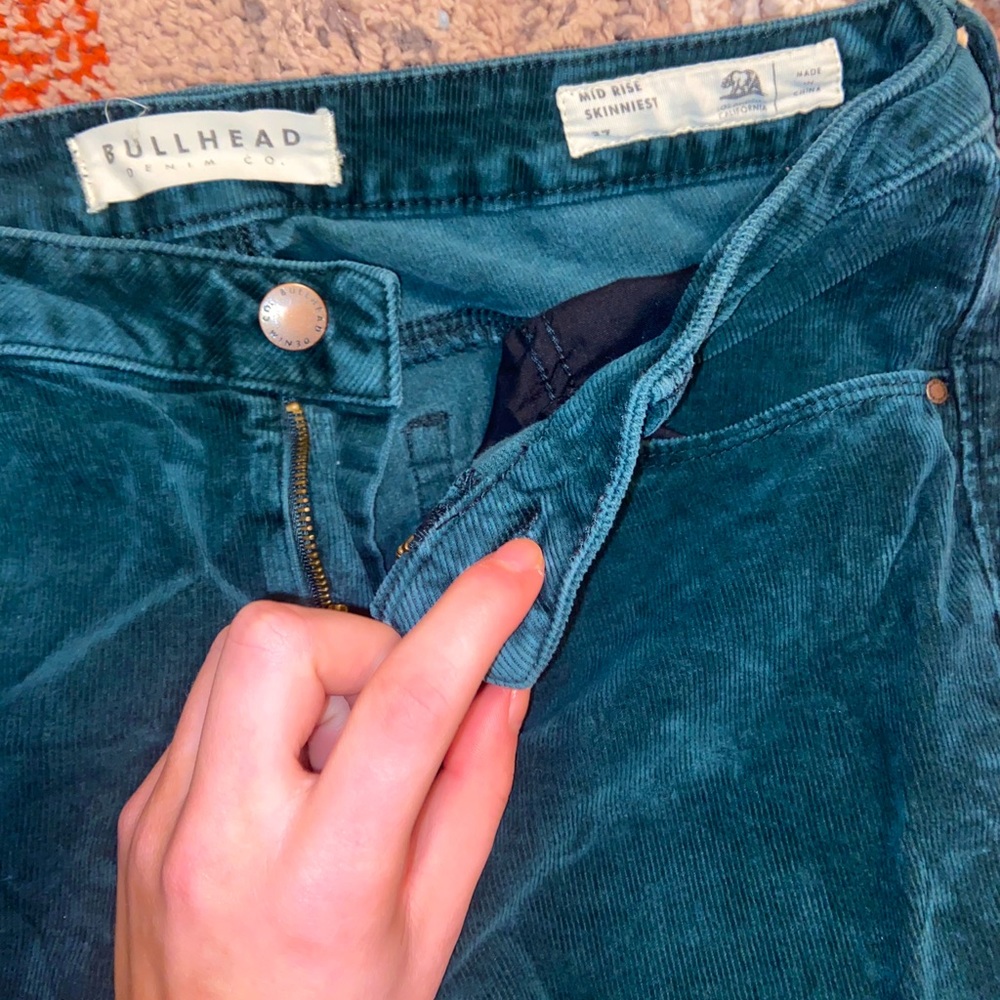 corduroy green pacsun jeans